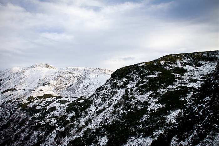 Babia Góra w zimowym klimacie 